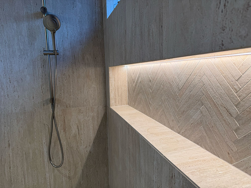 silicone waterproofing in shower