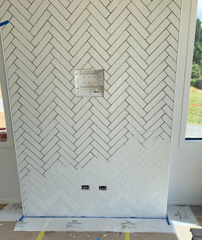 grouting on wall