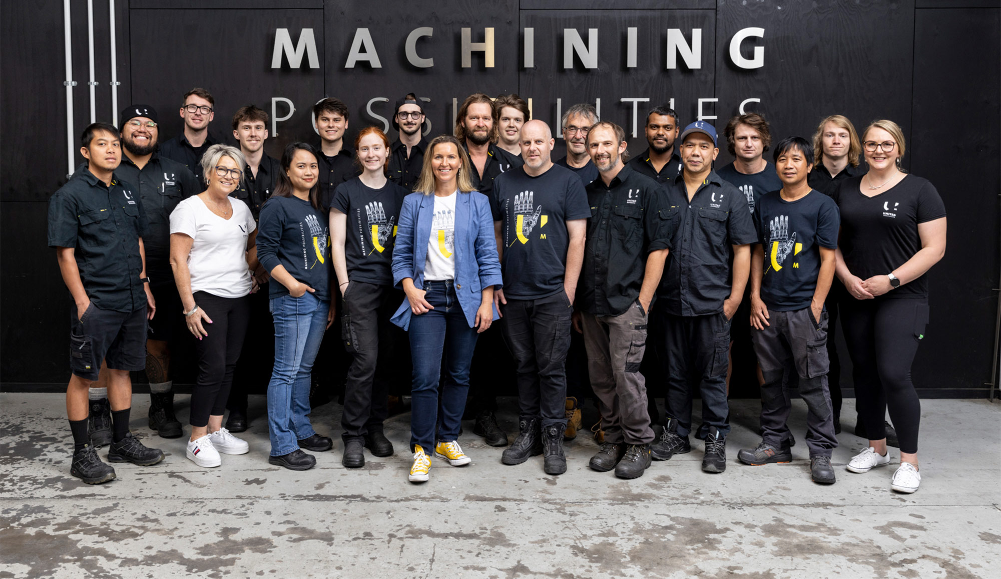 United Machinists precision machining team inside their Dunedin workshop